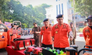 Doc. Pj Wali Kota saat Meninjau Peralatan Bencana Hidrometeorologi (istimewa)