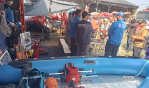 Sejumlah alat utama sistem ketangguhan bencana dipamerkan dalam peringatan Hari Relawan Internasional 2023 di Kota Bogor, Sabtu (16/12). ( Yudha Prananda / Jabar Ekspres)