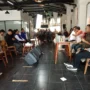 Ketua Pelaksana Timnas AMIN Sudirman Said dalam diskusi publik OTW 2024 di Filosofi Kopi Braga, Kota Bandung, Kamis 14 Desember 2023.