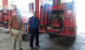 Damkar Diprank Salah Satu Bank di Banjar, Bantuan CSR Pompa Mobil Pemadam Hanya Simbolis