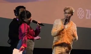 Fan Meeting Lay Exo di Kuningan Jakarta di gelar gratis tanpa dipungut biaya. (tiktok)