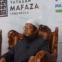 Al Ustadz Abdul Halim Hafidzahullah, pemateri yang memaparkan sebab anak nakal saat kajian Parenting, di Yayasan Mafaza Jatinangor, Sabtu (13/1). (ist)