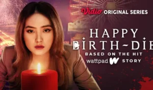 Link Nonton Happy Birth-Die resmi dari platform Vidio. (vidio.com)