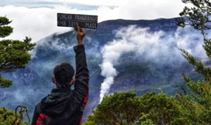 Ilustrasi: Pendaki Gunung Pangrango.