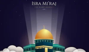 ILUSTRASI perjalanan Isra Mi;raj (freepik)