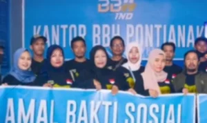 Salah satu acara pembukaan kantor BBH Indonesia yang menggelar aksi sosial.