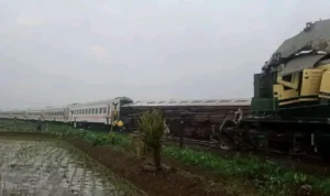 Ini Penampakan Setelah Kecelakaan 2 Kereta di Jalur Cicalengka (sc: tangkapan layar akun X @abdulmuhari)