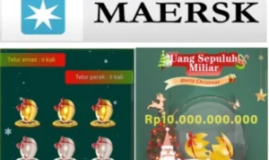 Even natal telor bebek dari aplikasi penghasil uang Maersk.