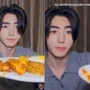 Member Enhypen Sung Hoon yang langsung Live begitu sampai di Jakarta.