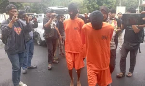 3 Pelaku Penyekapan Security Pizza di Bogor Ditangkap, 1 Orang DPO Pelaku saat diamankan polisi. Foto : Sandika Fadilah/jabareskpres