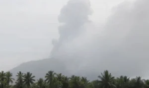 Gunung Ibu Meletus, Lontarkan Abu Vulkanik Hingga 1.000 Meter