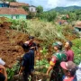 Ist. Longsor di Kampung Cibatu Hilir, Desa Sekarwangi, Kecamatan Cibadak, Kabupaten Sukabumi, yang terjadi pada Rabu, 24 Januari 2024 pagi tadi. Dok. BPBD Jabar.