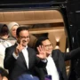 Capres dan Cawapres No. Urut 1, Anies Baswedan dan Muhaimin Iskandar saat menghadiri Debat ketiga Pilpres 2024 (7/1).