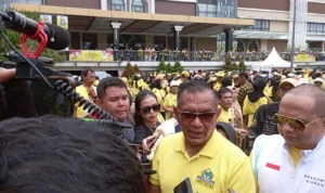 Dugaan Langgar Aturan Kampanye Ridwan Kamil Dilaporkan ke Bawaslu, Sekjen Golkar: Biarkan ini Berjalan Dok. Sekjen Partai Golkar, Lodewijk Freidrich Paulus, Jum'at (19/1). Foto. Sandi Nugraha.
