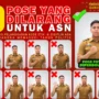 Foto ASN yang Boleh dan Dilarang selama Pemilu 2024/ Dok. Kemenkumham Kantor Wilayah Sulawesi Barat