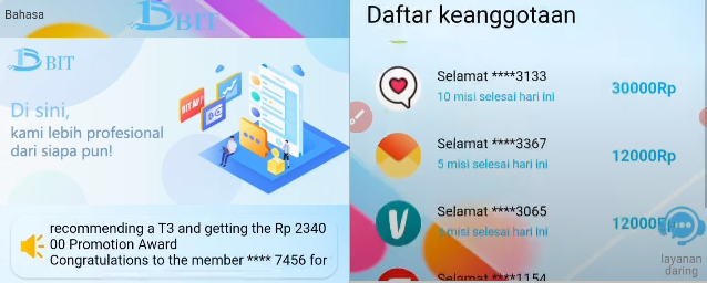 Bongkar Bukti Aplikasi Bit App Skema Ponzi Berkedok Investasi Bodong ...
