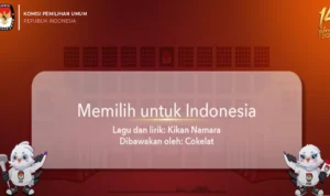 Lirik Lagu Jingle Pemilu 2024/ Taqngkap Layar YouTube KPU RI