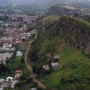 Pemukiman warga di sekitar Patahan Sesar Lembang.