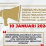 Cara Cek Pengumuman Administrasi PTPS Pemilu 2024/ Instagram @bawaslulampung