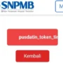 Para siswa yang mendaftar akun SNPMB 2024 mengalami error bertuliskan 'Pusdatin Token Timeout'/ X atau Twitter @utbkcak