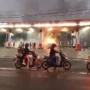 Suzuki Futura Terbakar Saat Isi Bensin di SPBU Cikamuning Padalarang
