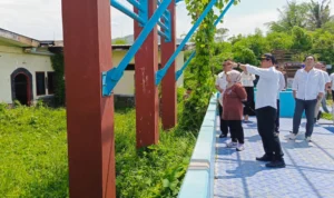 TERCENGANG: Pj Wali Kota Banjar baru-baru ini mengunjungi Banjar Water Park (BWP).