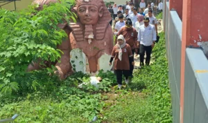 Pj Wali Kota Banjar dan rombongan saat menyidak Banjar Water Park (BWP) belum lama ini.