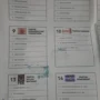 Salah satu surat suara yang rusak di KPU Kota Sukabumi (11/1).