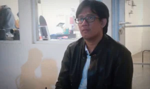 ABORSI ASN BOGOR: Kuasa Hukum Pelapor, Sandy Dewantara saat ditemui, Jumat (12/1) malam.