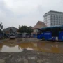Kondisi di Terminal Bubulak, Kecamatan Bogor Barat, Kota Bogor, Senin (15/1).