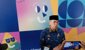 Doc. Pj Wali Kota Cimahi Dicky Saromi, saat Ditemui di Techno Park Menjelaskan Upaya Penanganan Bencana di Kota Cimahi (mong)