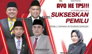 Ketua DPRD Kabupaten Bogor, Rudy Susmanto, mengajak seluruh masyarakat Kabupaten Bogor untuk aktif menggunakan hak pilih mereka pada Pemilihan Umum (Pemilu) 2024.