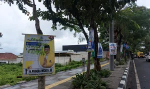 Warga Protes, APK di Sukabumi Dicoret "Pohon Bukan Tempat Kampanye"