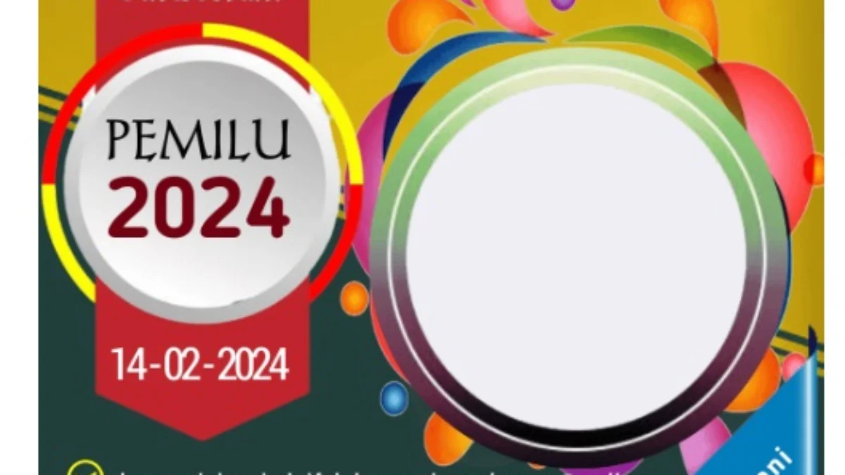 Salah satu Link Twibbon Pemilu 2024 yang bisa kamu pilih.