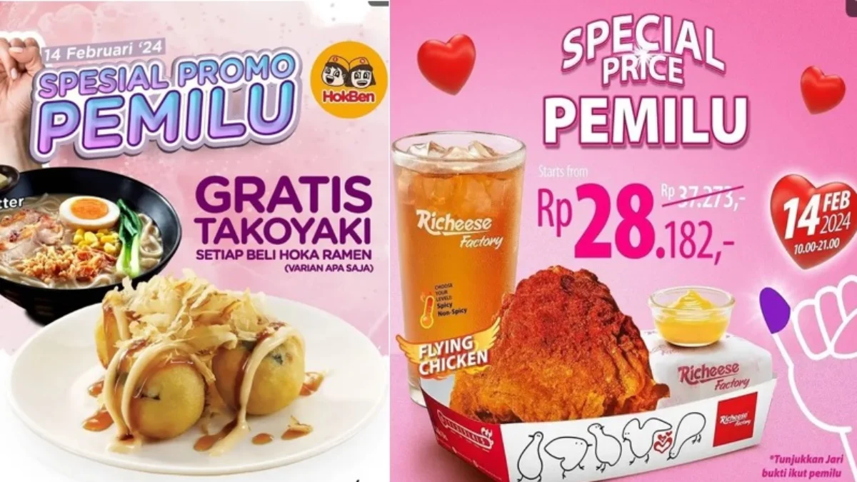 Promo Pemilu 2024 yang bisa kamu dapatkan hanya dengan menunjukkan tinta dijarimu.