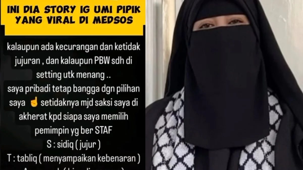 Postingan Umi Pipik yang mendadak jadi viral
