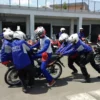 Sesi praktek pelatihan Safety Riding bersama kelompok relawan Palang Merah Indonesia Kota Cimahi. (ist)
