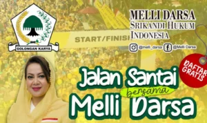 Caleg DPR RI Melli Darsa Ajak Warga Bogor Hidup Sehat Adakan Giat Jalan Santai/ Foto: Istimewa