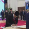 Jokowi lantik AHY sebagai Menteri ATR