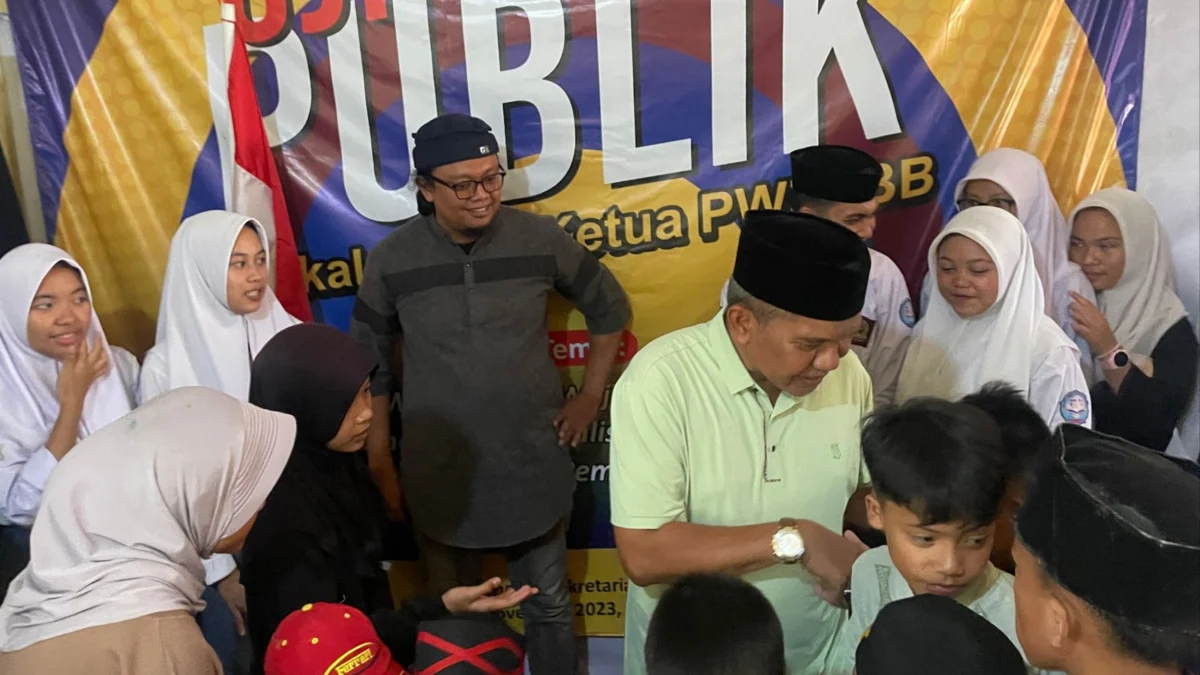 Santunan puluhan anak yatim di KBB bersama PWI/ Foto: Yanuar Baswata/Jabar Ekspres/