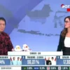 Suara PDI Perjuangan merosot, tapi berhasil buat hattrick berdasarkan hasil quick count Lembaga Survei Nasional (LSN).