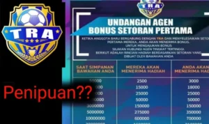 TRA Football Adalah Aplikasi Penghasil Uang yang Pasti Scam TRA Football adalah Aplikasi Penghasil Uang yang Pasti Scam