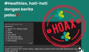 Beredar Pesan Hoax Menyebut STR Seumur Hidup Ada Batas Waktu/ Tangkap Layar Laman Kemkes