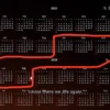 Viral Kalender Tren Tahun 2023 hingga 2024 di TikTok/ Tangkap Layar TikTok @anggaskaraaaa
