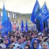 Ribuan kader menghadiri kampanye akbar Prabowo Gibran di GBLA/