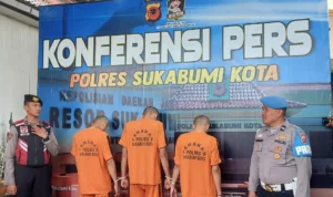 3 orang pelaku penganiayaan aktivis mahasiswa dibekuk polisi. Riki/Jabar Ekspres.