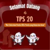 contoh Poster Selamat Datang di TPS untuk Pemilu 2024, Referensi Bagi KPPS/ JabarEkspres.com