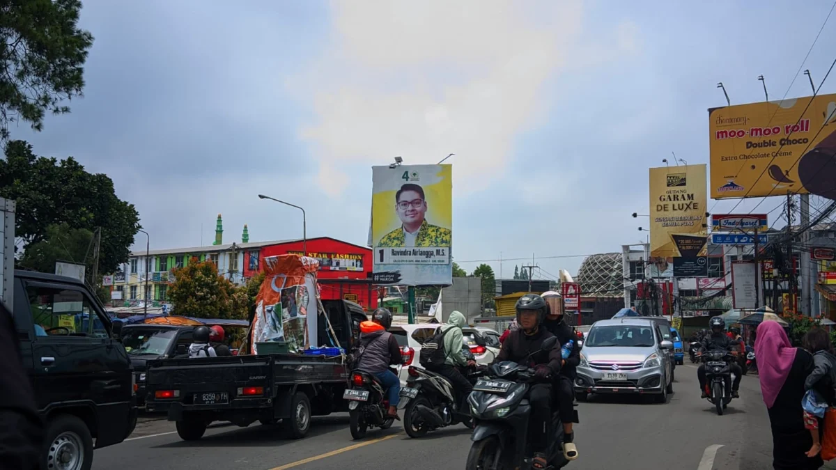 Masa Tenang Pemilu, Sejumlah APK di Puncak Masih Berdiri Kokoh masa tenang