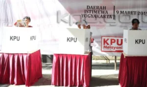 Ilustrasi Simulasi TPS saat Pemilu 2019/ Dok. KPU RI