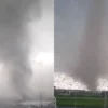 Viral BRIN Sebut Bencana Angin Kencang di Rancaekek adalah Tornado Pertama di Indonesia/ Kolase Twitter